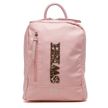 Zaino rosa con logo animalier e perline Swish Jeans, Borse e accessori Donna, SKU b515000149, Immagine 0